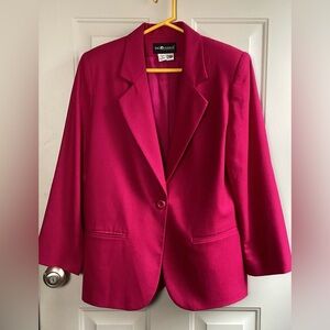 Sag Harbor 100% Pure New Wool Blazer pink Jacket  Blazer Size10